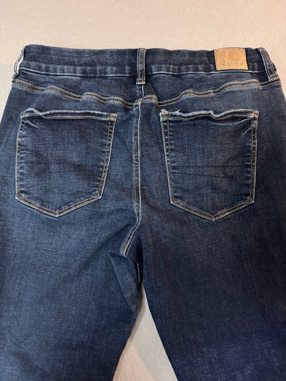American Eagle Outfitters Dark Blue skinny kick Jeans - Picture 4 of 10